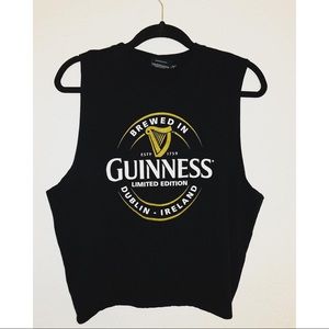 Hand cut Guinness muscle tank